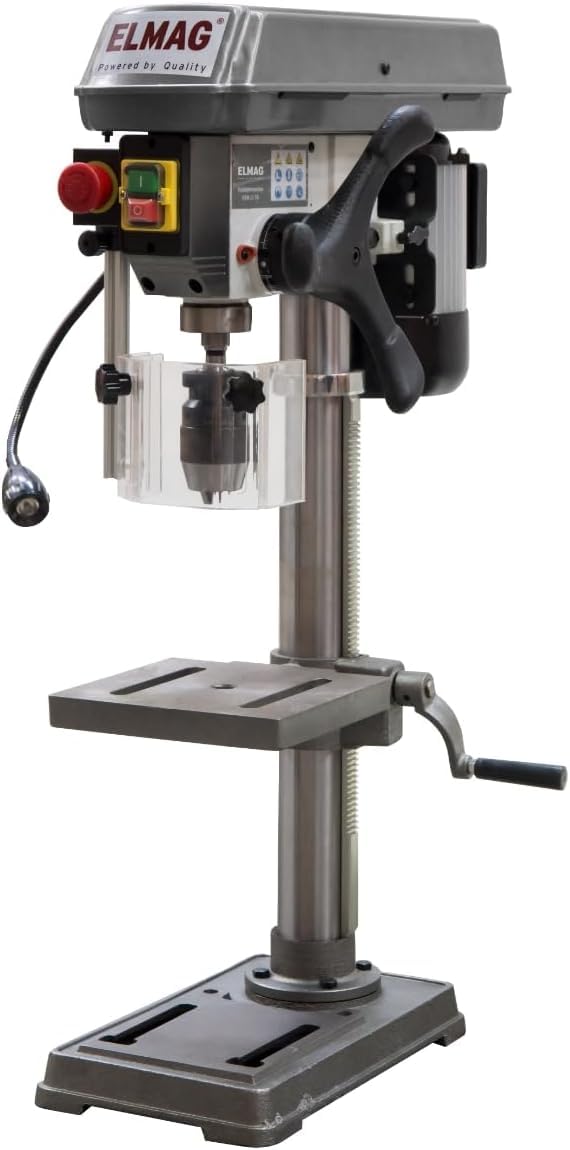 ELMAG Tischbohrmaschine KBM 13 TN | Bohrleistung 13 mm | 5 Drehzahlstufen | MK2 | 230 V | 550 W | kompakt & präzise