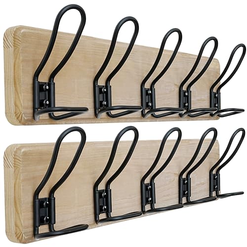 Dseap Coat Rack Wall Mounted - Heavy Duty...