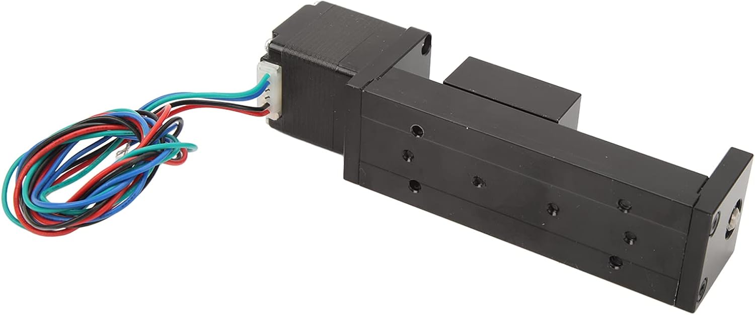 Linear Guide Rail, Linear Actuator Mini Linear Actuator Stepper Motion Stage 50mm Stroke Mini Linear Rail Guide Slide Actuator DIY CNC Router Parts