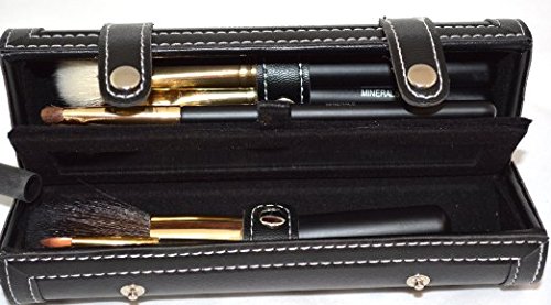 LA Minerals- Hard Body Sizzling 9 Piece Brush Set in Hard Case with Mirror
