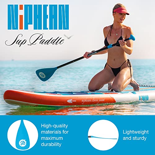 Image of niphean 4-Piece Kayak Paddle, Adjustable Paddle Board Paddles, Lightweight SUP Paddle, Detachable Stand Up Paddle Board Accessories Oars with Aluminum Alloy Shaft and Fiberglass Blade