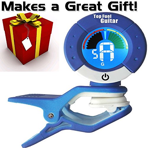 Top Fuel Guitar Clip-On Tuner For Guitar, Ukulele, Bass, Violin, Mandolin, Banjo, Tight Chromatic Tuning For All Instruments - Thumbnail 7