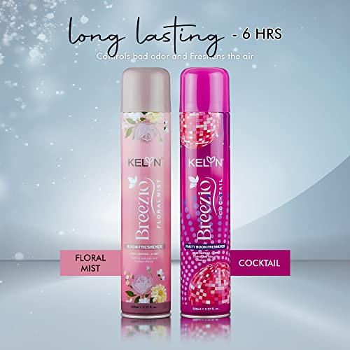 Image of KELYN Exotic Room Freshener (Pack of 2, 230ml each), Air Freshener, Car Perfume - Long Lasting Room Fragrance for Home, Office, Cars & Toilets | Bathroom Freshner