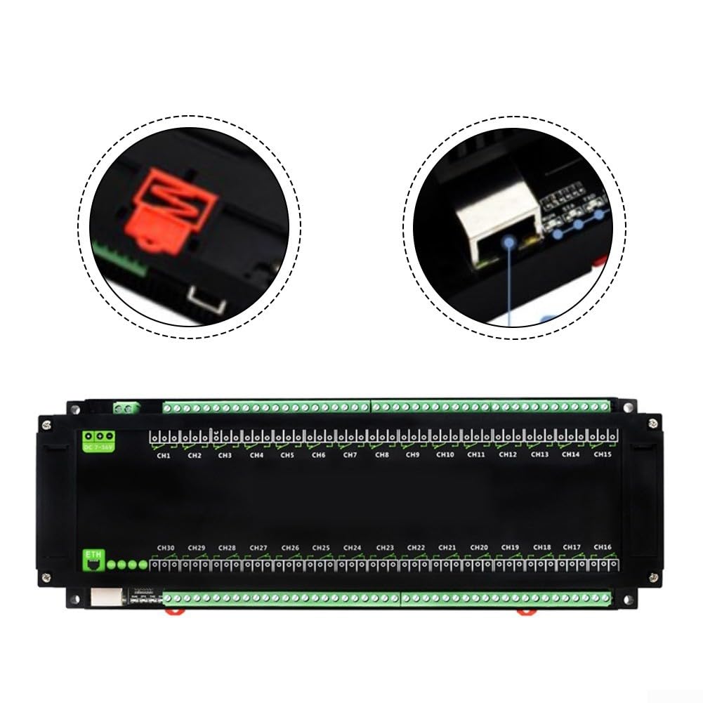 Ethernet Relay Module 30 Channels, TCP/UDP/MQTT Protocol Support And Power Supply, For Reliable Industrial Automation Control