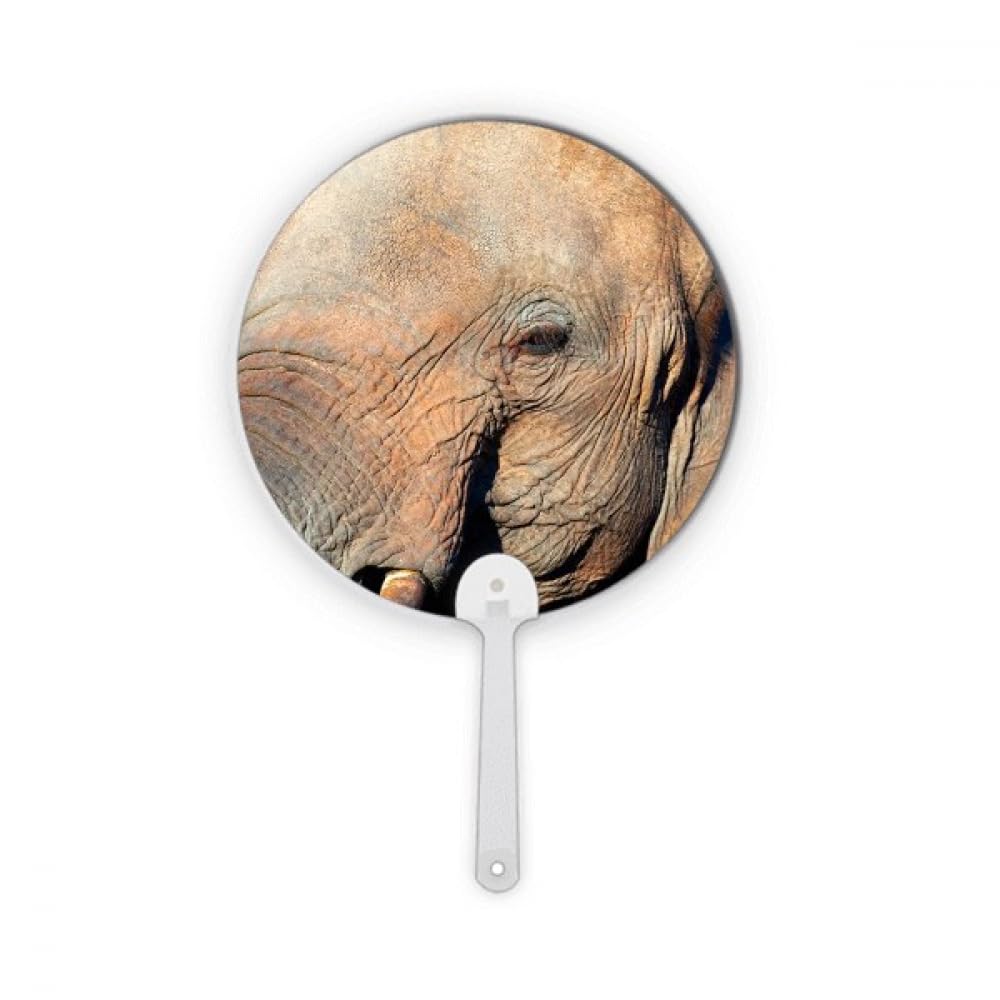 Éventail Éléphant artisanal rond en plastique à offrir pour une crémaillère