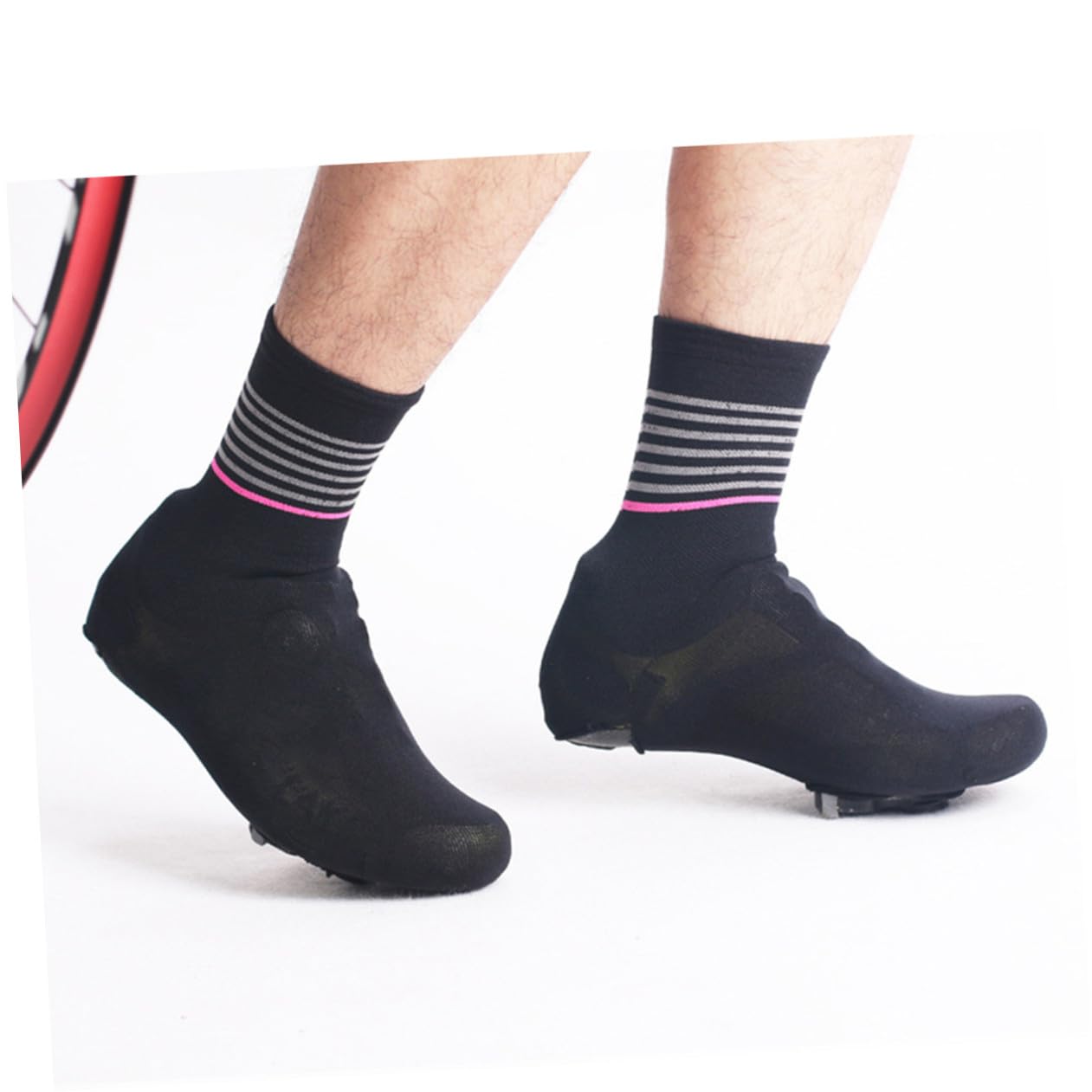 TOYANDONA Zapatos De Bloqueo De Bicicletas Prueba Trajes Exterior Cubierta De Zapatos De Bicicleta Montando Lluvia Cubrezapatillas De Ciclismo Zapato Ciclista Zapatos Húmedos Negro