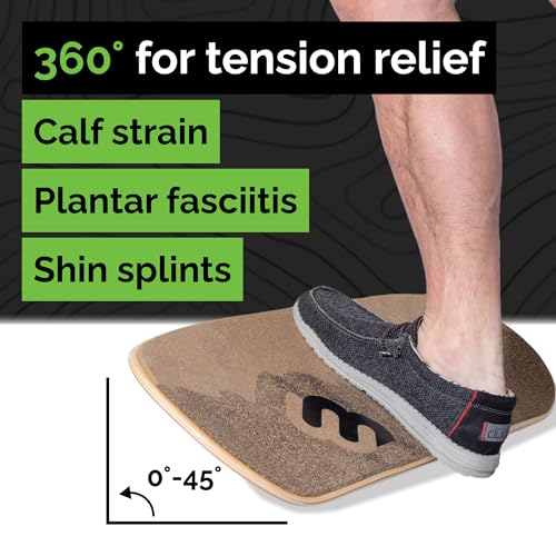 Image of Whirly Board Wide 360˚ | Standing Desk Balance Board | Wobble Board Portable Home Gym | Snowboard Training | Surf trainer | Balance Board for Kids & Adults | Core Balance Trainer