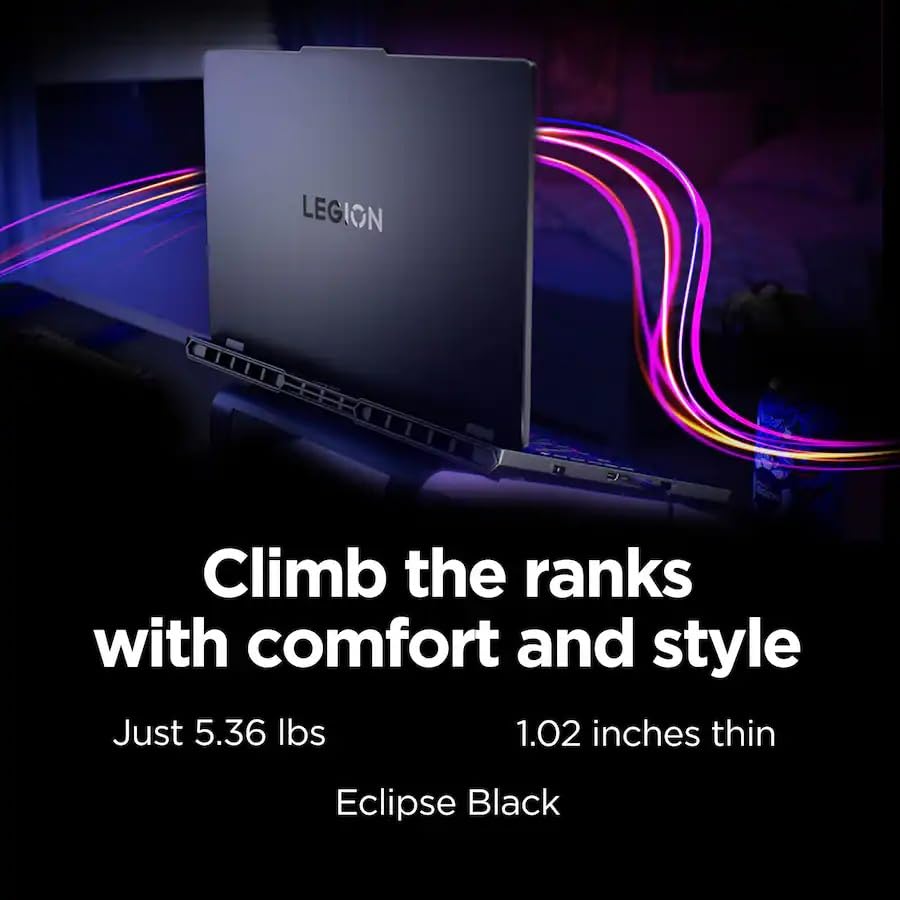 Image of Customized Laptop, Created Using Lenovo Legion Pro 5i Gaming Laptop, Intel Core Ultra 9 275HX, RTX 5070, 16 inch WQXGA OLED 500nits, 32GB DDR5 1TB SSD, Backlit KB, WiFi7, Win11, Eclipse Black