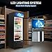 ETL & DOE Certified Commercial Beverage Refrigerator 14.8 Cu Ft, Commercial Display Fridge with Glass Door, Upright Merchandiser Refrigerator Cooler with Front LED Light for Stores, Restaurant, Office