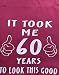 Produktbild FitKit It Took Me 60 Years to Look This Good Schürze 60. Geburtstag Rose
