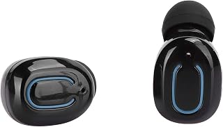 fones de ouvido, isolamento estéreo claro de ruído externo fones de ouvido esportivos com cabo de carregamento para qualquer pessoa em busca de drama para caminhar (preto)