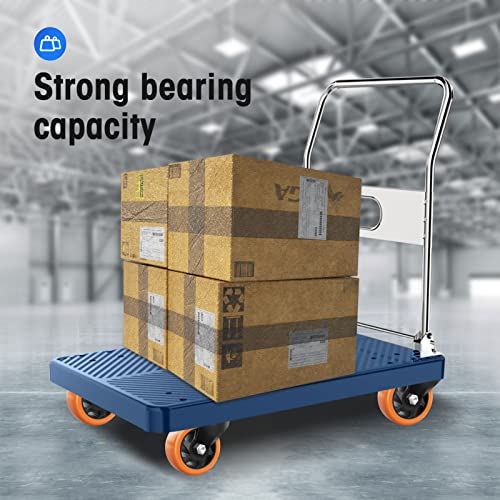 Image of 4 inch Swivel Plate Casters, 1200Lbs Capacity with Brake