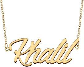 Personalized Name Necklace for Women 18k Gold Plated Stainless Steel Birthday Wedding Christmas Jewelry Gift