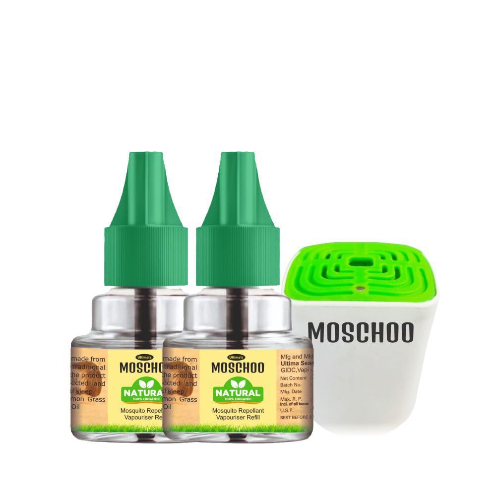 Ultima Moschoo Natural Mosquito Repellent Vapouriser Machine with 2 Refills (45ml Each) | Safe, Natural, and Effective Mosquito Protection-image-8