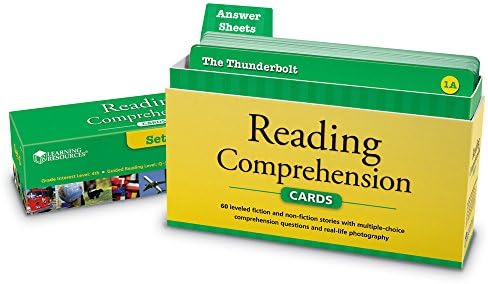 Reading Comp Cards Learning Resources Reading Comprehension Card Set 3 : Amazon.in: Office ...