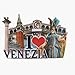 Aimant de réfrigérateur 3D Venise Italie souvenir de voyage collection cadeau de la maison et de la cuisine décoration magnétique autocollant Venizia Italie aimant de réfrigérateur