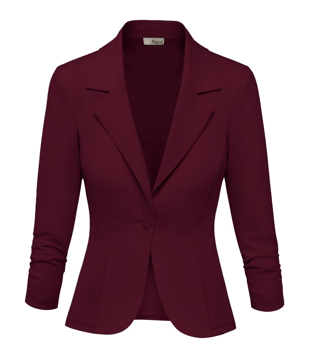Photo 1 of & Company Women Premium Nylon Ponte Office Blazer JK1131 1073T Wine S