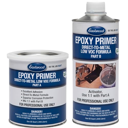Eastwood Epoxy Primer Gray Autobody Paint and Activator - 2 Quart Kit