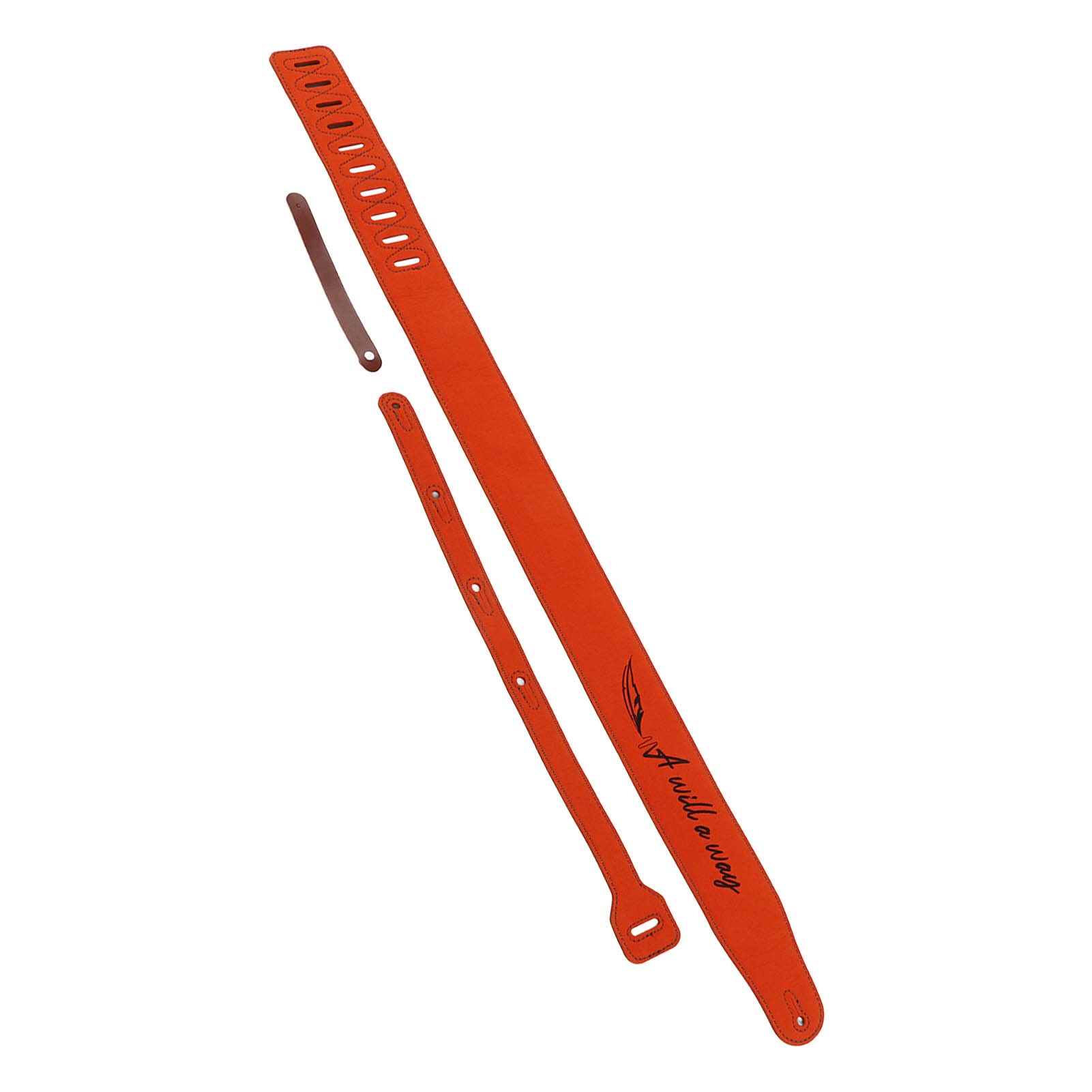 Correa de guitarra Correa de hombro ajustable de cuero nobuk para bajo Guitarra acústica eléctrica con bordado Material suave y duradero para músicos 1 paquete