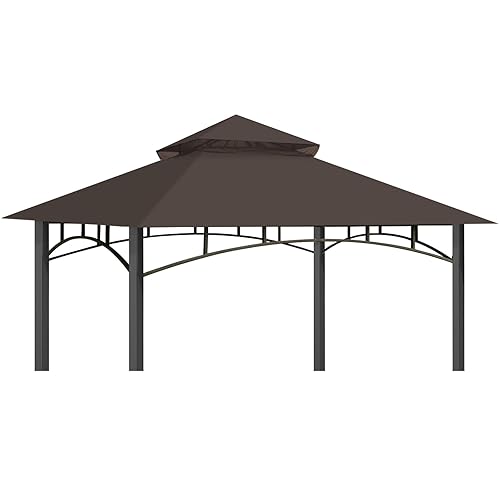 Replacement Canopy Top for Target Madaga Gazebo Model L-GZ136PST (Brown)