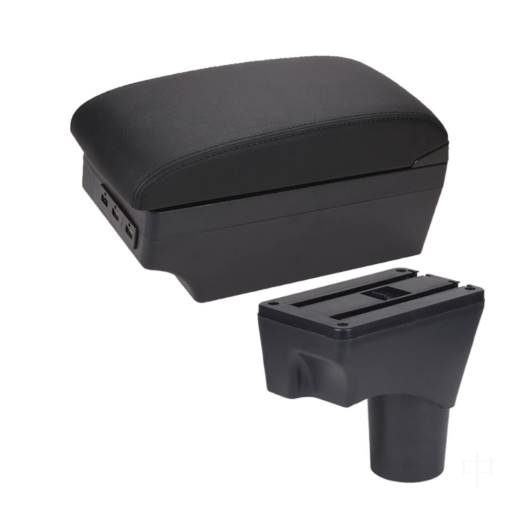 Coussin d'accoudoir central de voiture Pour Nissan Pour March, Pour Micra K13 et Pour Sunny (2011-2016) : Boîte de rangement pour accoudoir console centrale avec port USB