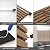 Yuzzy Wood Panels for Wall - 9 Feet Dark Walnut Wood Slat Acoustic Panels 4 PCS - Modern Sound Absorbing Wall Panels for Interior Wall Decor for Home, Office, Studio