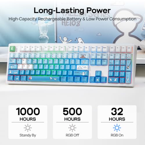 Image of EPOMAKER HE108 Wireless Gaming Keyboard, 8K Polling & 10000mAh, SOCD & DKS
