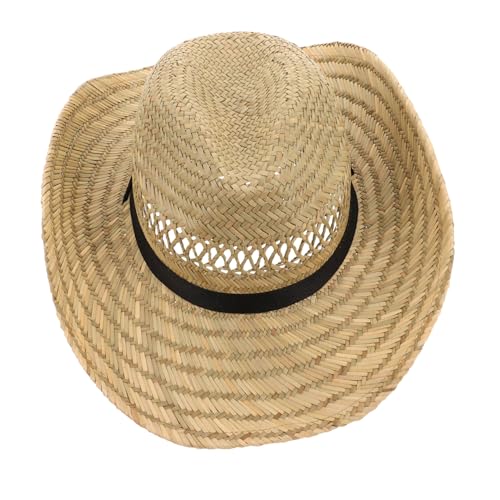 Chapeau de soleil paille homme avec large bord pour activités extérieur