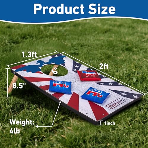Portable Cornhole Board Set 2x1.3ft | 24
