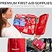 SurviveX Large Waterproof First Aid Kit for Car, Travel & Home - Emergency Kit for Hiking, Camping, Backpacking and Outdoors - Includes Zip Stitch Wound Closure Strips