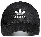 adidas Originals, Relaxed Strapback Hat (One Size, Black)