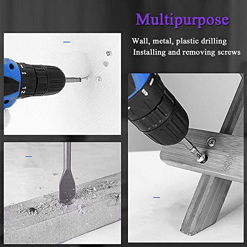 Akku-Bohrmaschine 21V Akkubohrer 26 teiliges, Eingebaut LED Licht,25+1 Drehmoment 45Nm Bohrschrauber Variable… – Bild 7