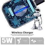 for Airpod Charger, Designed Wireless Charger for Airpods 4(ANC)/3rd/2nd Gen, for New AirPod Pro 3 (2025)/ 2nd Gen, Wireless Earbuds, Slim & Compact for Travel Home Office, (Grey) - Image 5