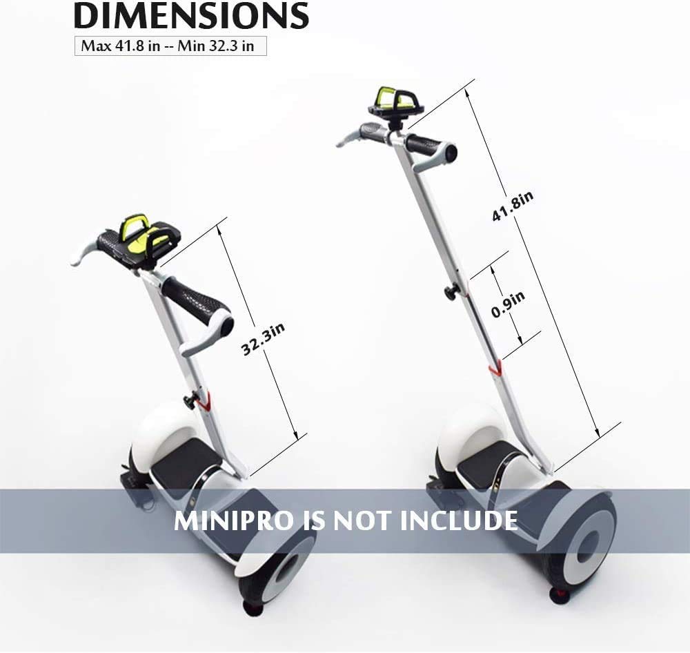 Soporte para manillar y liberación de presión de rodilla para Segway Ninebot miniPRO miniLITE S autoequilibrante Scooters eléctricos de extensión ajustable para control de la mano