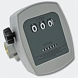 für Diesel, Rapsöl, Heizöl WilTec Medidor de gasoil 3 Bar 10-60l/min Conexiones 1\" Desviación 1%