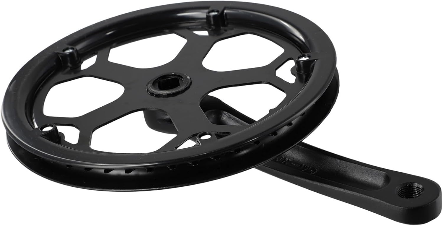 Guarnitura per bici elettrica, bici da strada e Fixie, 170 mm, guarnitura per mountain bike a velocità singola, guarnitura quadrata per bici (52t)