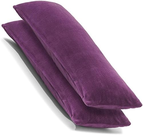 CelinaTex Comfortable zestaw 2 poszewek na poduszkę z mikrofibry, dla osób śpiących na boku 80x80 cm bordowy
