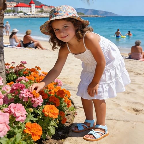 Image of Kiderence Toddler Girls Sandals Little Girls Kids Summer Shoes Toddler Sandals