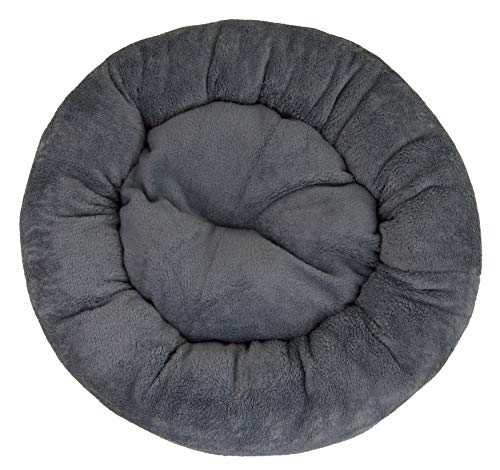 Bessie And Barnie Snuggle Dog Bed - Extra Plush Fabric Dog Bean Bag Bed - Reversible Circle Dog Bed - Machine Washable Donut Dog Bed - Calming Dog Bed - Multiple Sizes & Colors Available #TOP3
