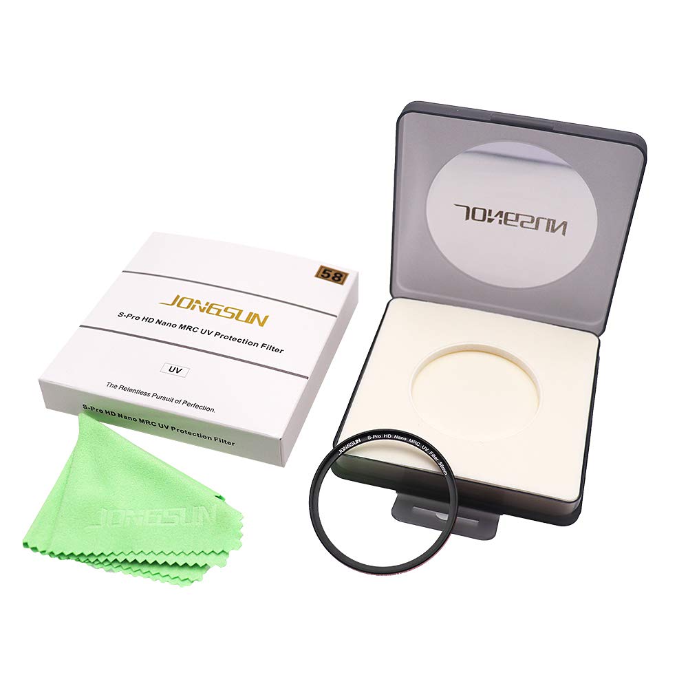 JONGSUN UV Filter 58mm, S-Pro HD Nano MRC Mehrlagenbeschichtung, B270, Kameras Ultraviolett Schutzfilter Filter
