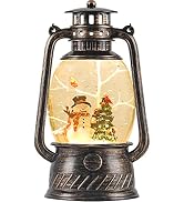 Amazon.com: 12 Inch Snow Globe Christmas, Glitter Lighted Lantern with ...