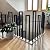 Iron Indoor Stair Railing, U-Shaped Handrails for Indoor Stairs, Modern U Metal Stair Handrail Indoor, Individual Non-Slip Hand Rails for Outdoor Steps, Staircase Handrails (Black A, 95cm)