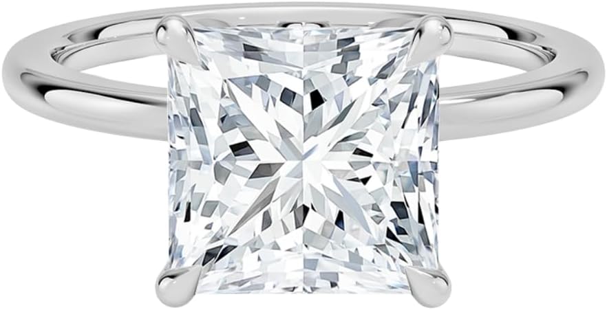 2 CT Moissanite Engagement Ring For Women VVS1 10K 14K 18K Solid Gold & 925 Sterling Silver Luxe Petal moissanite ring Christmas Gift For Women