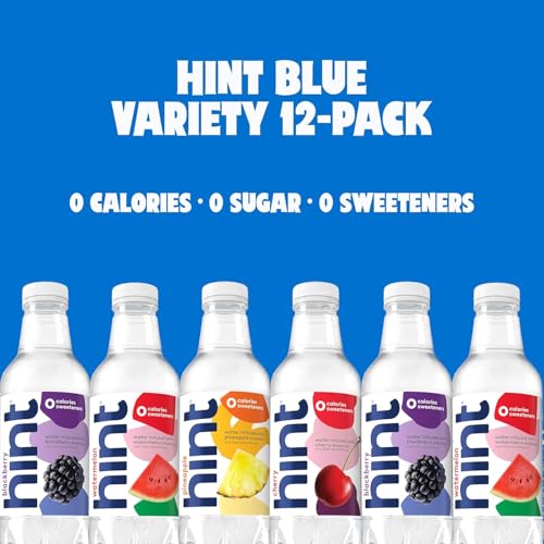 Image of Hint Fruit-Infused Bottled Water, Best Sellers Variety Pack - Sugar Free Flavored Water with Zero Calories, Natural Fruit Essences, and No Artificial Sweeteners - 16 Fl Oz (Pack of 24)