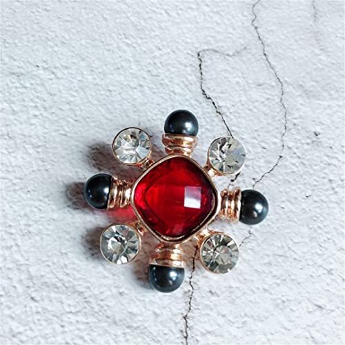Broches couronne flocon de neige en émail pour revers de vêtements filles CB10
