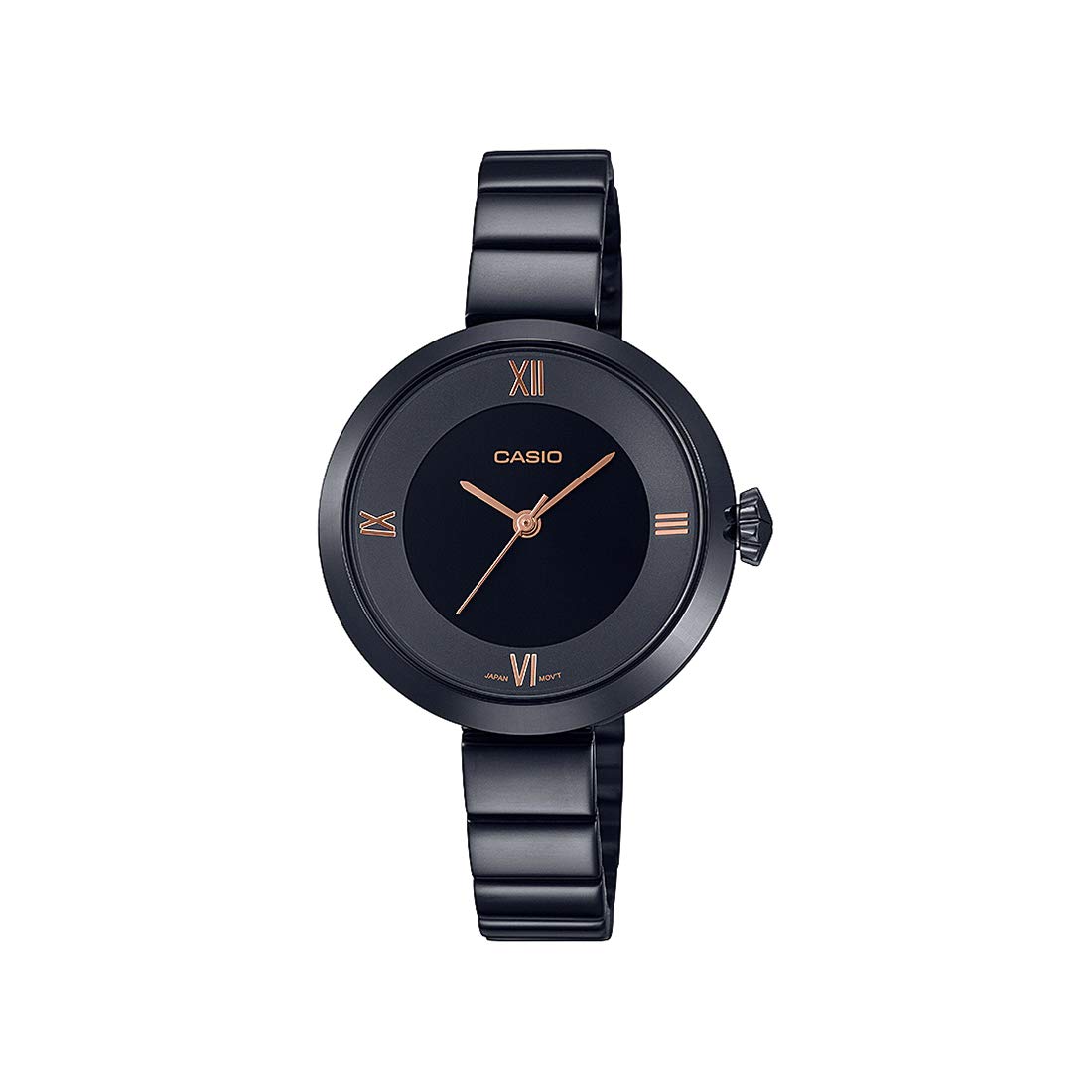 Casio Enticer Analog Black Dial Womens Watch - LTP-E154B-1ADF (A1851) (B08XQS2JZL) Amazon Price History, Amazon Price Tracker