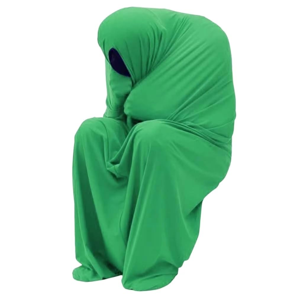 Calza sensoriale Elasticizzata per Il Corpo per Persone con autismo e ansia - Coperta Avvolgente a Pressione Profonda con Chiusura a Scatto (Verde, M)