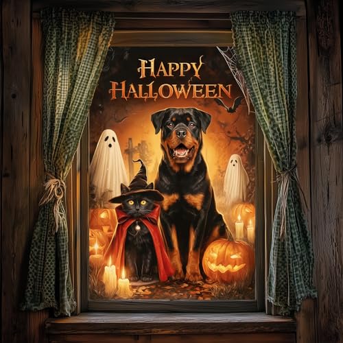 Vinilo decorativo Halloween para ventana de 24x36 pulgadas miniatura 6
