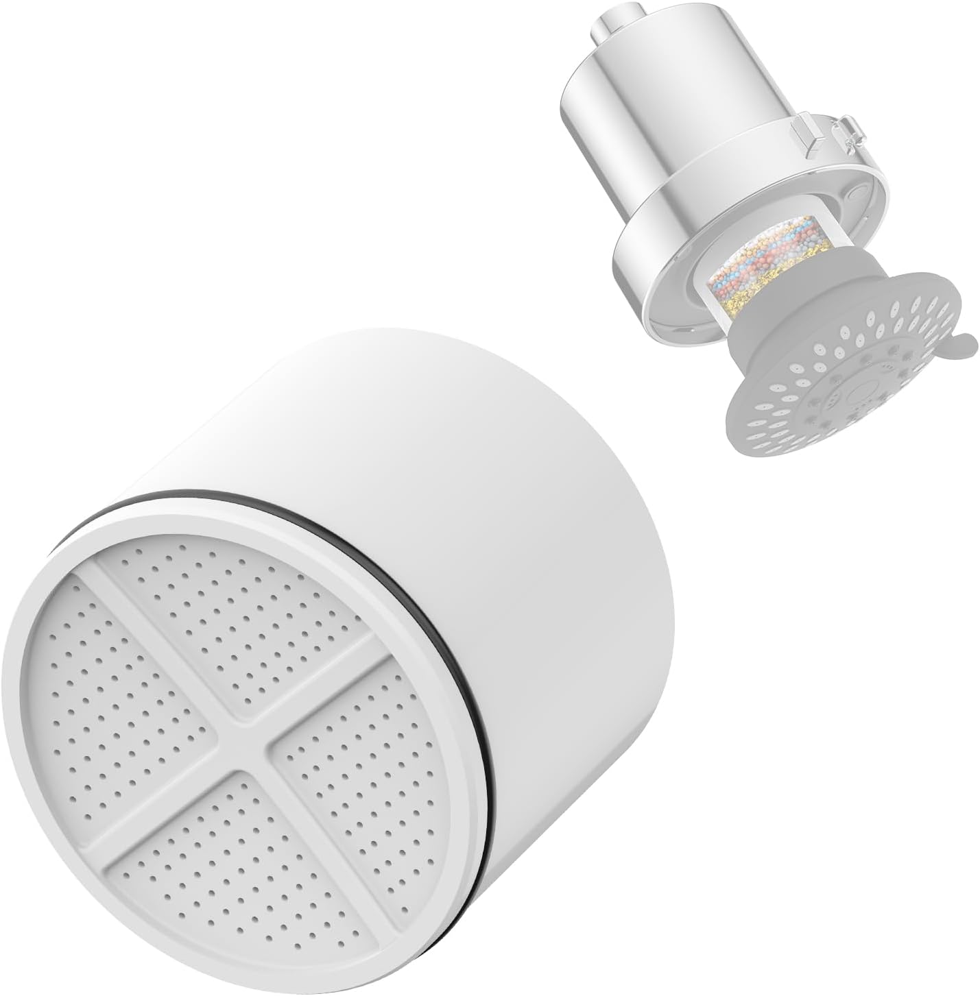 1 Pc Shower Head Filter Replacement Cartridge for HOPOPRO Filtered Fixed Shower Heads: B0FCFFG8V9, B0FM2TWFGJ, B0FM342LZ2 Remove Chlorine, Heavy Metals for Better Skin & Hair