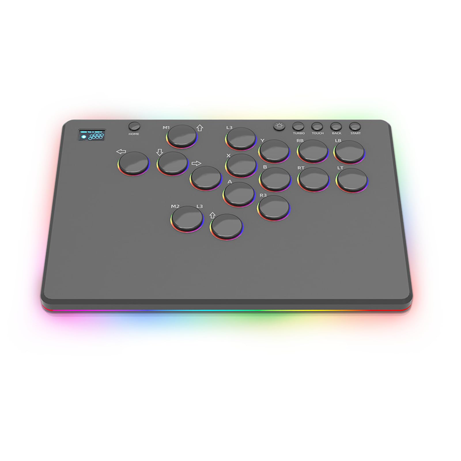 Limtula Joystick da combattimento 3 in 1 per controller del computer Risposta rapida Impugnatura ergonomica Costruzione in metallo e plastica Ingressi reattivi Joystick da gioco ergonomici